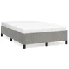 Image de vidaXL Cadre de lit Gris clair 120x200 cm Velours