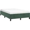 Image de vidaXL Cadre de lit sans matelas vert foncé 120x200 cm velours347315