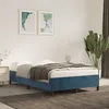 Image de vidaXL Cadre de lit Bleu foncé 120x200 cm Velours