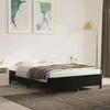 Image de vidaXL Cadre de lit sans matelas noir 140x190 cm velours