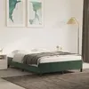 Image de vidaXL Cadre de lit sans matelas vert foncé 140x200 cm velours347327