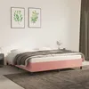 Image de vidaXL Cadre de lit Rose 180x200 cm Velours