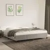 Image de vidaXL Cadre de lit Gris clair 200x200 cm Velours