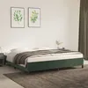 Image de vidaXL Cadre de lit Vert foncé 200x200 cm Velours