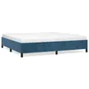 Image de vidaXL Cadre de lit Bleu foncÃ© 200x200 cm Velours