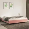 Image de vidaXL Cadre de lit Rose 200x200 cm Velours