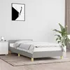 Image de vidaXL Cadre de lit sans matelas gris clair 80x200 cm tissu347367