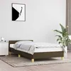 Image de vidaXL Cadre de lit avec tête de lit Marron foncé 80x200 cm Tissu