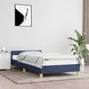 Image de vidaXL Cadre de lit avec tête de lit sans matelas bleu 80x200 cm tissu347373