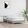 Image de vidaXL Cadre de lit sans matelas gris clair 90x190 cm tissu