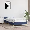 Image de vidaXL Cadre de lit avec tÃªte de lit sans matelas bleu 90x190 cm tissu