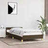 Image de vidaXL Cadre de lit sans matelas marron foncé 90x200 cm tissu347386
