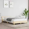 Image de vidaXL Cadre de lit sans matelas crème 120x200 cm tissu