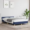 Image de vidaXL Cadre de lit avec tête de lit sans matelas bleu 120x200cm tissu347405