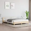 Image de vidaXL Cadre de lit avec tÃªte de lit CrÃ¨me 140x190 cm Tissu