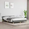 Image de vidaXL Cadre de lit sans matelas gris foncé 140x200 cm tissu347416