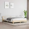 Image de vidaXL Cadre de lit sans matelas crème 140x200 cm tissu347420
