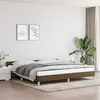 Image de vidaXL Cadre de lit sans matelas marron foncé 200x200 cm tissu347442