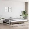 Image de vidaXL Cadre de lit avec tête de lit Taupe 200x200 cm Tissu