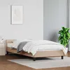 Image de vidaXL Cadre de lit avec tête de lit Cappuccino 90x190 cm Similicuir
