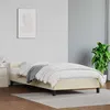 Image de vidaXL Cadre de lit avec tête de lit Crème 100x200 cm Similicuir