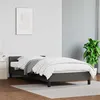 Image de vidaXL Cadre de lit avec tête de lit Gris 100x200 cm Similicuir