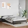 Image de vidaXL Cadre de lit avec tête de lit Gris 120x200 cm Similicuir