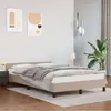 Image de vidaXL Cadre de lit avec tête de lit sans matelas cappuccino 120x200cm347494