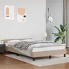 Image de vidaXL Cadre de lit avec tête de lit Cappuccino 140x190 cm Similicuir