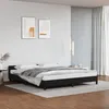 Image de vidaXL Cadre de lit avec tÃªte de lit sans matelas noir 180x200 cm