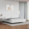 Image de vidaXL Cadre de lit avec tête de lit sans matelas blanc 180x200 cm347514