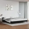 Image de vidaXL Cadre de lit avec tête de lit sans matelas noir 200x200 cm347519