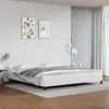 Image de vidaXL Cadre de lit avec tête de lit sans matelas blanc 200x200 cm347520