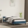Image de vidaXL Cadre de lit sans matelas bleu foncé 90x190 cm velours347547