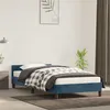 Image de vidaXL Cadre de lit sans matelas bleu foncé 90x200 cm velours347553