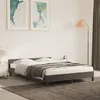 Image de vidaXL Cadre de lit sans matelas gris foncé 140x190 cm velours347568