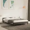 Image de vidaXL Cadre de lit avec tête de lit Gris foncé 140x200 cm Velours