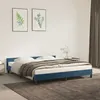 Image de vidaXL Cadre de lit sans matelas bleu foncé 160x200 cm velours347583