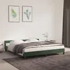 Image de vidaXL Cadre de lit sans matelas vert foncÃ© 180x200 cm velours