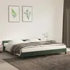 Image de vidaXL Cadre de lit avec tête de lit Vert foncé 200x200 cm Velours