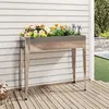 Image de vidaXL Jardinière 100,5x40,5x90 cm Acier galvanisé152262