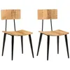 Image de vidaXL Chaises à manger lot de 2 44x40x80 cm Bois de manguier solide348161
