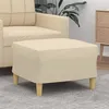 Image de vidaXL Repose-pied Crème 60x50x41 cm Tissu349265