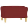 Image de vidaXL Repose-pied Rouge bordeaux 60x50x41 cm Tissu