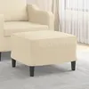 Image de vidaXL Repose-pied Crème 60x50x41 cm Tissu349281