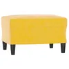 Image de vidaXL Repose-pied Jaune 60x50x41 cm Velours