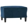 Image de vidaXL Repose-pied Bleu 60x50x41 cm Velours
