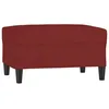 Image de vidaXL Repose-pied Rouge bordeaux 70x55x41 cm Tissu