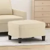 Image de vidaXL Repose-pied Crème 60x50x41 cm Tissu349329