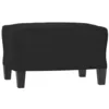 Image de vidaXL Repose-pied Noir 60x50x41 cm Tissu microfibre